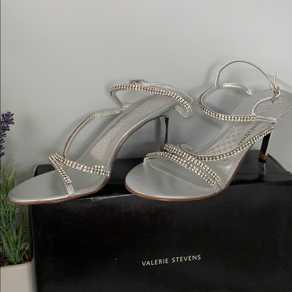 Valerie Stevens rhinestone heels - Picture 1 of 6